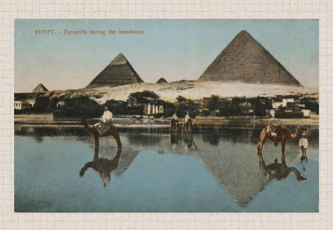 Pyramids during the inundation