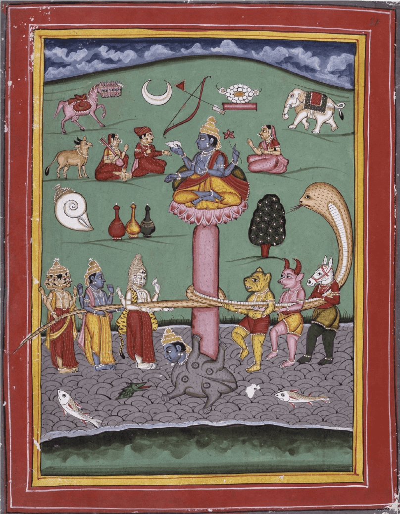 Kamadhenu emerged from the Samudra Manthan