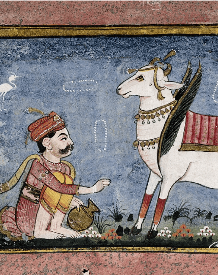 Celestial Cow Painting